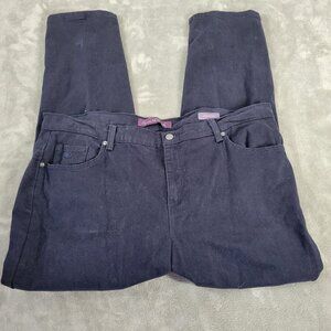 Gloria Vanderbilt Amanda Womens Jeans 18WP Straight Leg Blue Zip SL23E